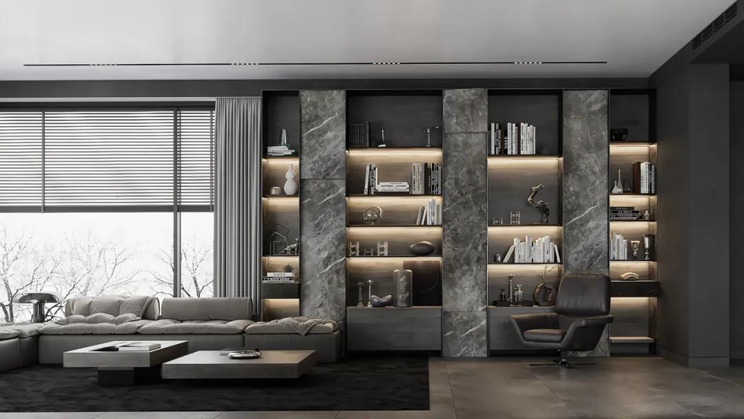 莎卡SACA:85㎡现代奢华设计,品味豪宅般高级氛围(图6) 莎卡SACA:85㎡现代奢华设计,品味豪宅般高级氛围(图6)