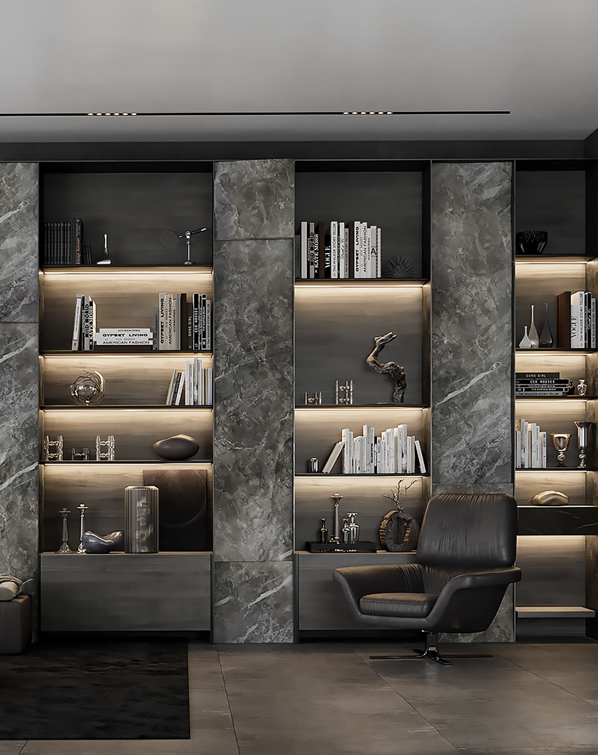 莎卡SACA:85㎡现代奢华设计,品味豪宅般高级氛围(图5) 莎卡SACA:85㎡现代奢华设计,品味豪宅般高级氛围(图5)